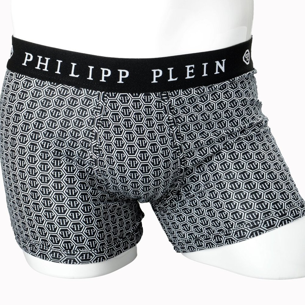 Philipp Plein Men's Multi-Color Logo Print Boxer Brief Underwear Bi-Pack